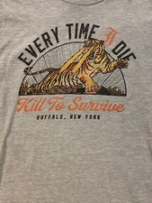 Every Time I Die Kill to Survive Tiger T-Shirt Gray Color All Size KK1623