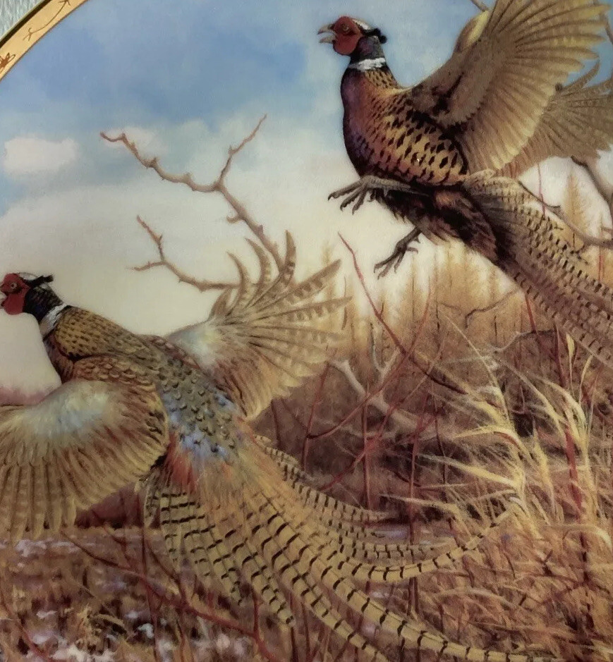 ハルピー ダンバリーミントThe Pheasant Hunters PHEASANTS IN FLIGHT Plate The Game Birds of Owen J. Gromme