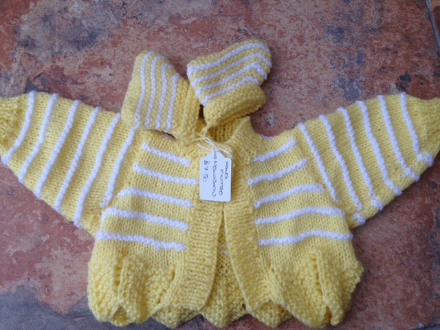 lemon baby cardigan