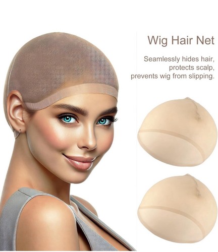Natural HD Wig Cap Lace Front Bald Washable Reusable Hair x 10 pieces Pantyhose - Picture 4 of 7