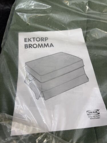 New IKEA BROMMA Footstool Ottoman Fabric Cover Slipcover VIDESLUND Green Medium