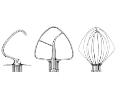 KitchenAid Edelstahlwerkzeuge 3er Set 5KSM5TH3PSS für Artisan & Classic (Neu)