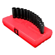 Sunex 3359 Deep Metric Impact Socket Set 3/8" Drive (13 PC)