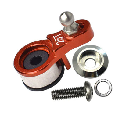 GPM Aluminum Servo Horn With Spring For Traxxas TRX-4 & TRX-6 Crawlers - Red (Locking Differential)