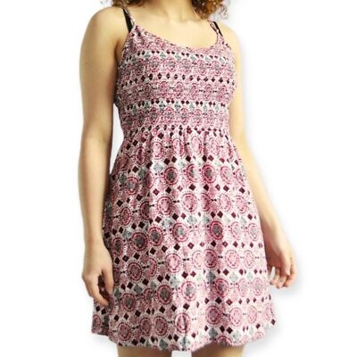 Divided Beach Dress Geometric Pattern Spaghetti Strap US Size 4 H&M NEW