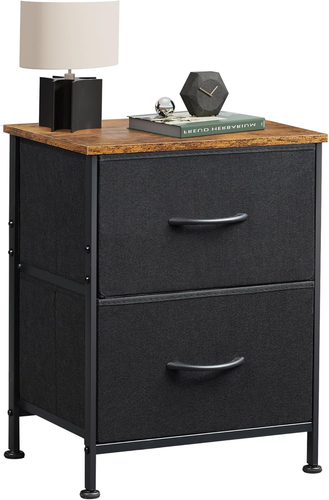 Nightstand, 2 Drawer Dresser for Bedroom, Small Dresser with 2 Drawers, Bedside