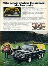 1978 General Motors Co GMC PRINT AD Pickup Truck with Soft Camper Top