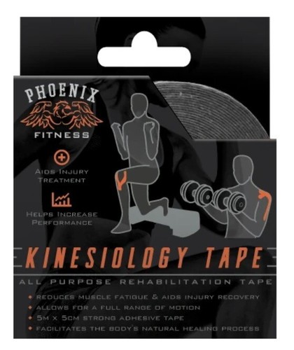 12er Pack - Phoenix Fitness Kinesiologie Tape - Orange - 5 m x 5 cm Rolle - Bild 2 von 2