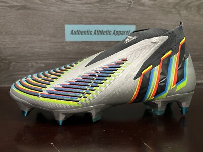 Adidas X Predator Edge+ SG Soccer Cleats Silver Multi Color  display picture 3