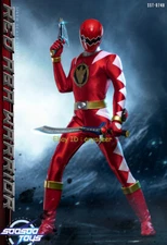 Presell Soosoo Toys SST074B Super Sentai Red Aba Warrior 1/6 Action Figure Model