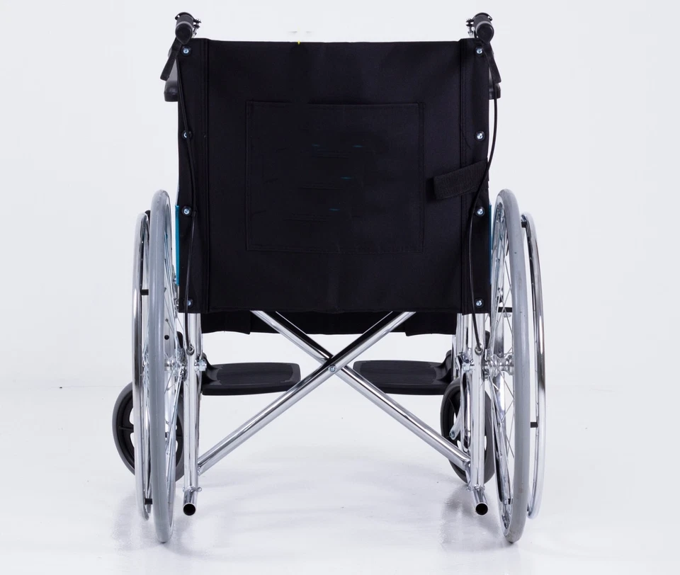 Brand New Portable Folding Wheel Chair Wheelchair Lightweight Mobility Aid - image 3 of 4