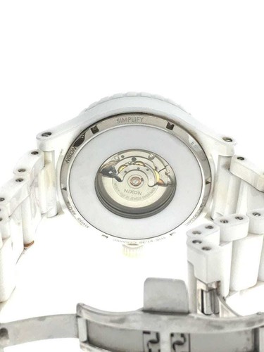 Nixon Ceramic 42-20 TUTTO Bianco Automatico Con Scatola Buona Ceramica Dal Giappone - Foto 11 di 12