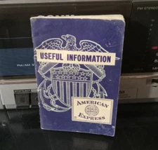 Vintage 1954 American Express - Useful Information Vacation Travelling Booklet