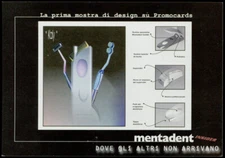 advertising postcard PROMOCARD no.1677 MENTADENT TOOTHPASTE DESIGN