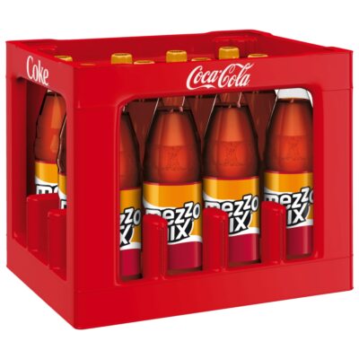 6x 1,00 L. Mezzo Mix Orange PET Flasche - MEHRWEG - ohne Kasten 