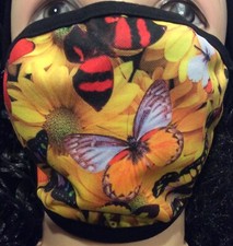 Butterflies and Daisys Face Mask