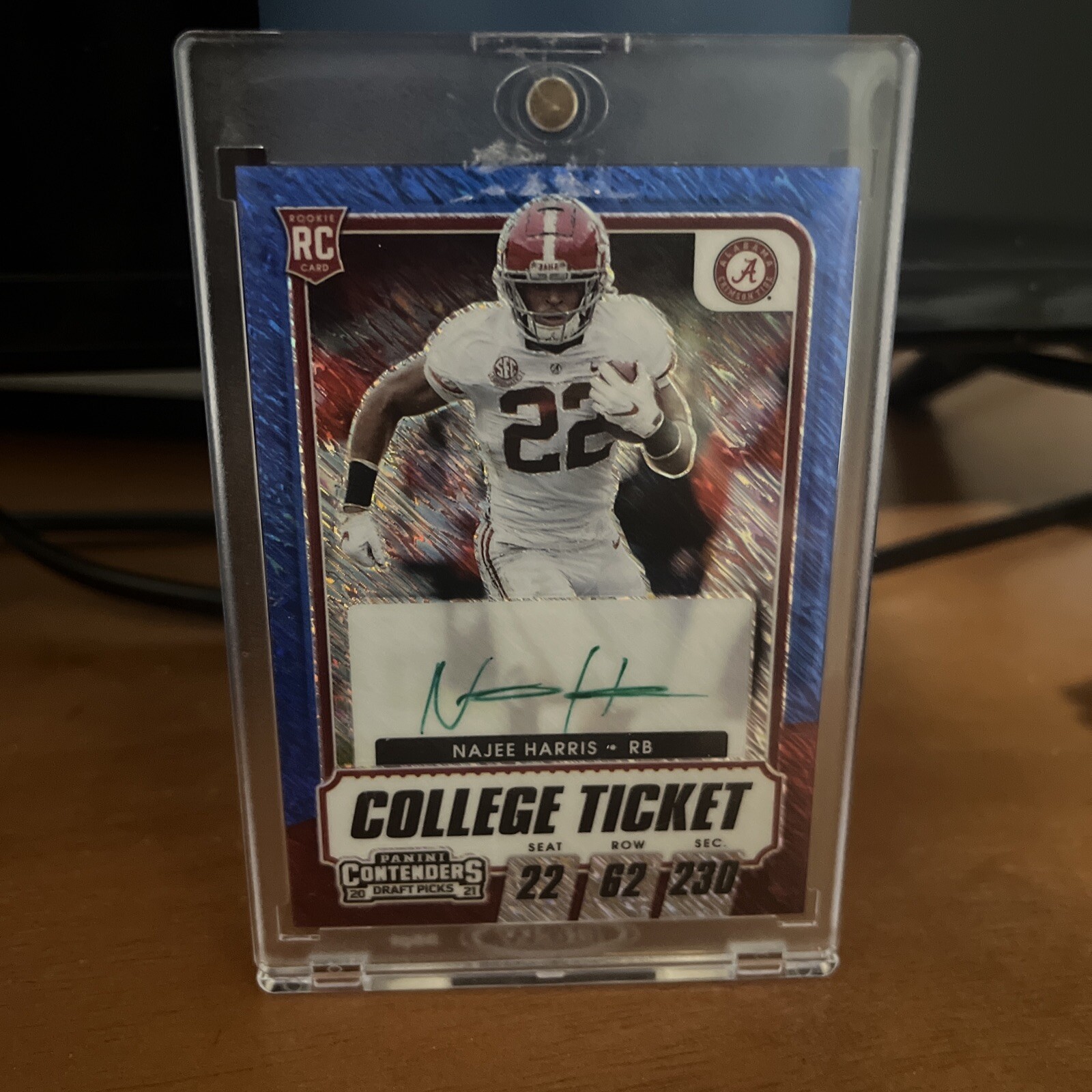 2021 Panini Contenders - RPS Variation Blue Shimmer #109 Najee Harris /27