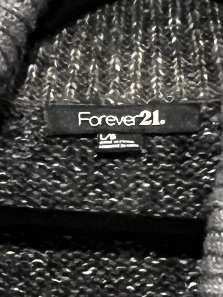 Cárdigan de punto grueso Ombré grande mezcla de lana suéter chal cuello talla grande Foto 3 de 4