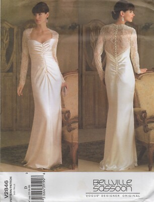Vogue Schnittmuster 2846 Kleid von Bellville Sassoon Hochzeit Gr. 12 14 16 Neu