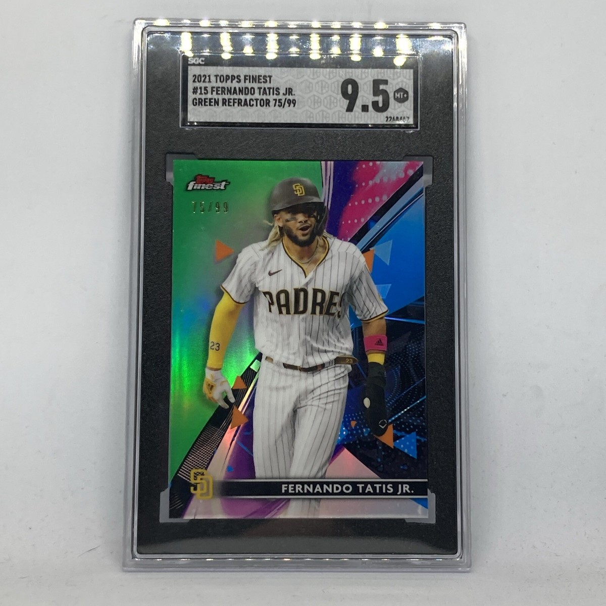 Fernando Tatis Jr. Green Refractor #D/99 2021 Topps Finest