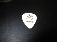 Rare Yamaha Guitar Pick-White With Gold Print,Thin,Very Clean