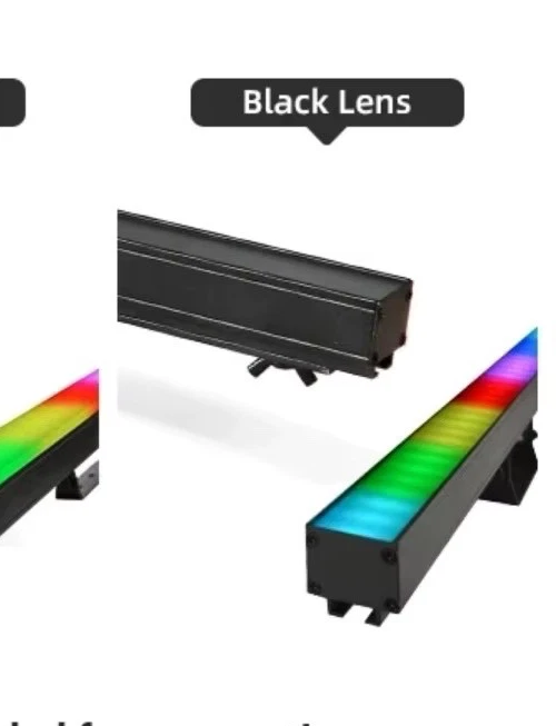 8 piezas x Tiras de luz de píxeles RGB con controlador DMX-Luces dj con controlador
