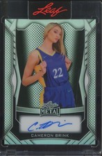 2025 Leaf Metal Prismatic Silver Cameron Brink 7/30 Auto Autograph 