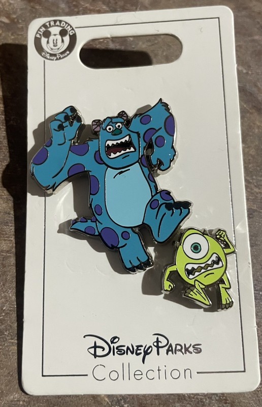 Disney Monsters Inc. Mike and Sully Running Pins