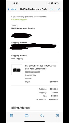 NVIDIA GeForce RTX 5080 Founders Edition BRAND NEW IN HAND+DOOM Premium Edition - Afbeelding 5 van 5
