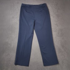 Pendleton Pants Womens Petite 12 Navy Blue Straight Leg Dress Slacks Career