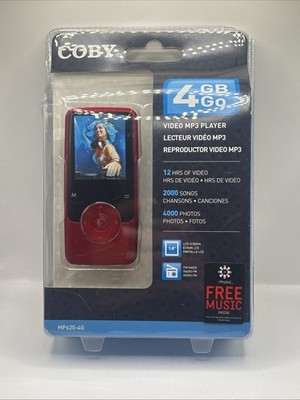 COBY MP620-4G 4GB Go Video MP3 Player 1.8 LCD Screen USB 2.0 Hi-Speed -Brand New