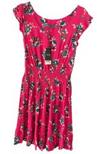 Next Size 6 Cerise Pink Floral Occasion Summer Dress BNWT New