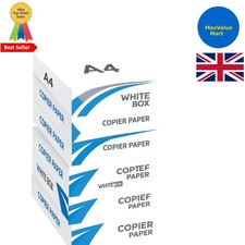 High Brightness A4 Printer Paper - 75gsm, 5 Reams of 500 Sheets, Eco-Friendly