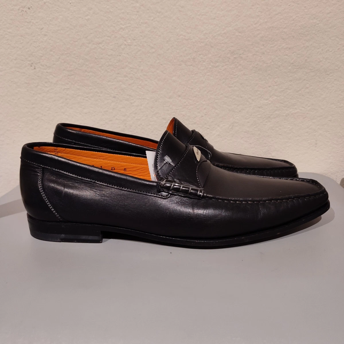 Santoni Black Dress Shoes for Men for sale | eBay