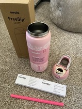 Brand New Owala Pink/Rose FreeSip Insulated Watwr Bottle-32oz For Sale!