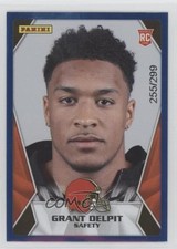 2020 Panini NFL Sticker & Card Collection Blue /299 Grant Delpit Rookie RC 10j2. rookie card picture