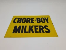 Chore Boy Milkers Sign 14" x 10" Farm Advertising 