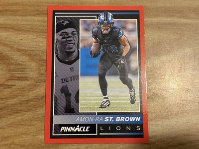 2024 Panini Encore Amon-Ra St. Brown Pinnacle #70 Red Parallel /49 Card