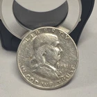 1951 Franklin Half Dollar 50C .900 Silver Circulated Business Strike Uncertified
