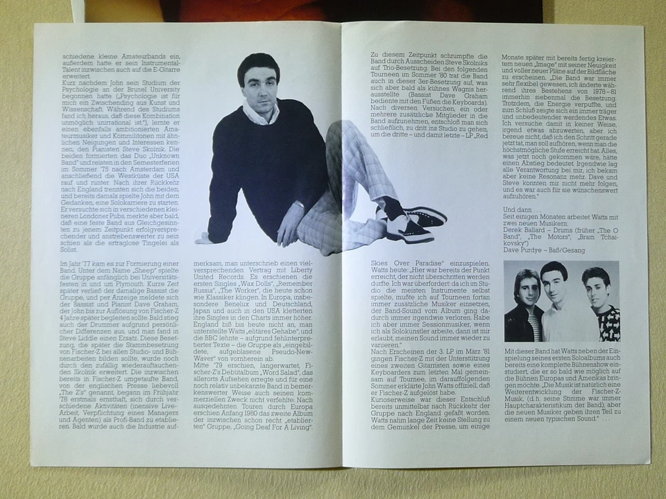 John Watts (Fischer -Z) – One More Twist (Promo + Promo-Sheets, Unplayed) - Bild 3 von 4