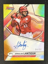 ARNALDO LANTIGUA 2025 BOWMAN'S BEST AUTOGRAPH GOLD REFRACTOR AUTO #/50