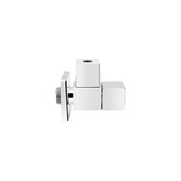 "Asw Design-Eckventil 108688 Messing Verchromt, Kantige Bauform, 1/2\" X 10 Mm"