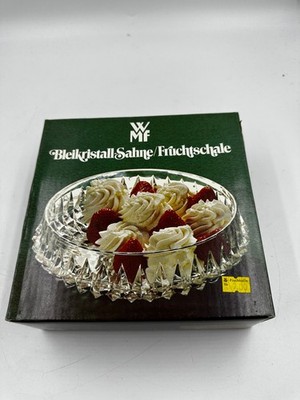 WMF Bleikristall Sahne / Fruchtschale Neu in OVP ca 17,5 cm und 6 cm hoch