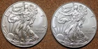 2020 & 2021 beautiful Uncirculated American Silver Eagles 1oz .999 Fine