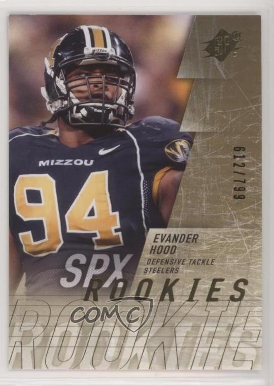 2009 SPx SPx Rookies 612/799 Evander Hood #166 Rookie RC 9b4