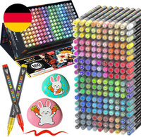 Nicety 180 Acrylstifte FüR Steine Wasserfest - Pinselspitze Acrylmarker FüR Stei