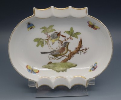 HEREND HUNGARY VINTAGE ROTHSCHILD BIRD HAND PAINTED  ASHTRAY