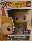 Funko Pop! Vinyl: DC Comics - Aquaman - Walgreens #439 back of the box is faded