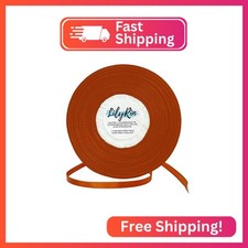 Copper Brown Ribbon 1/4 Inches 36 Yards Satin Roll Perfect for Art, Wedding, Wre