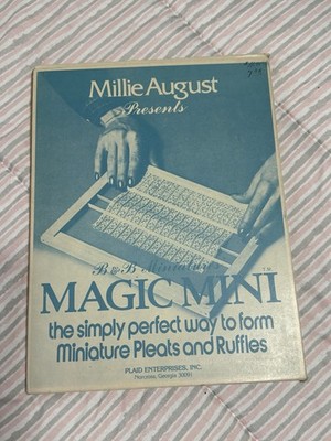 Vintage Millie August's B&B Miniatures MAGIC MINI Pleats Ruffles